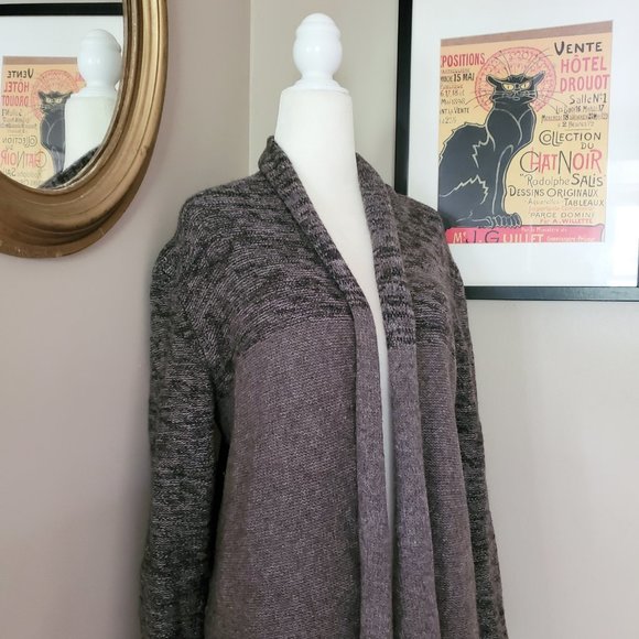 Eileen Fisher Yak Wool Blend Colorblock Long Cardigan Size Small LIKE NEW - Picture 9 of 15